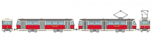 Tomytec X327714 - N - Dresdner Straßenbahn, Typ Tatra T4-B4